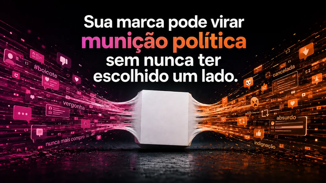 Sua marca e a polarização política