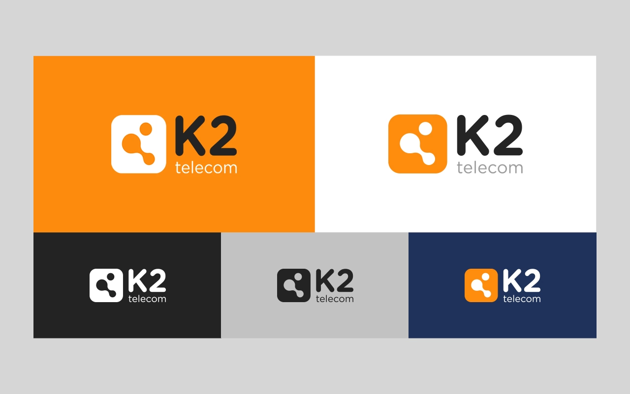 K2 Telecom — Identidade Visual e Papelaria