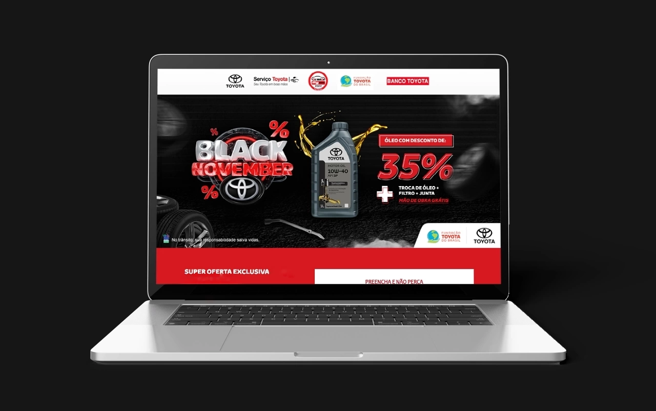 Toyota — Landing Page Pós Venda