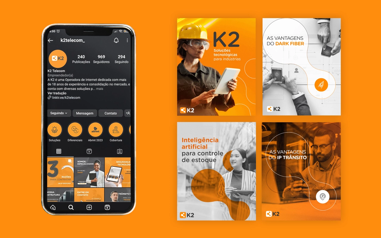 K2 Telecom — Gerenciamento de Mídias Sociais