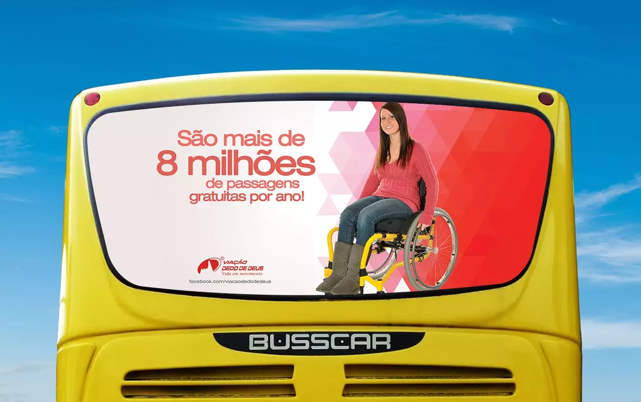Viação Dedo de Deus — Busdoor