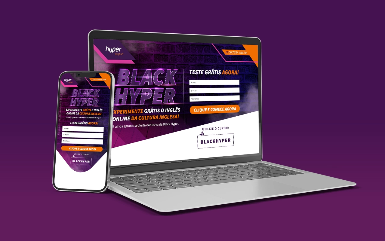 Hyper English — Campanha Black Hyper